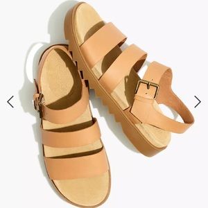Madewell Addie Sandal in Desert Camel, Size 8